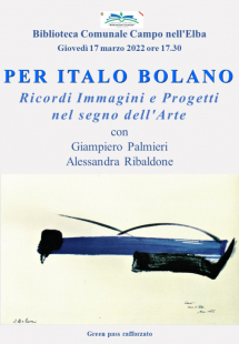 Un pomeriggio in biblioteca per ricordare Italo Bolano, immagini e progetti nel segno dell'arte