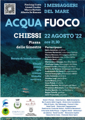 Seconda tappa dei Messaggeri del Mare a Chiessi con la campagna di crowfunding per l’Associazione La Racchetta