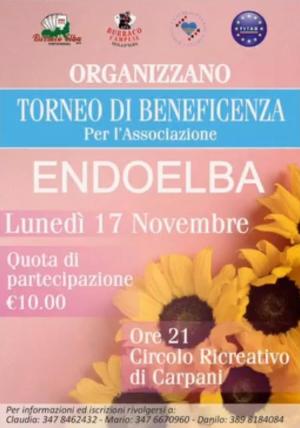Torneo di burraco al Circolo di Carpani a sostegno dell&#039;associazione EndoElba