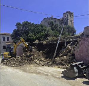 Pianosa: Crollo del muro presso Casa dell’Agronomo: Parco al lavoro per la messa in sicurezza