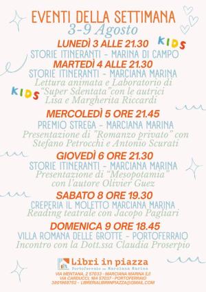Gli appuntamenti della settimana con la Libreria Libri in Piazza