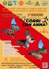 Il 21 aprile torna la 'Corri con Anna'