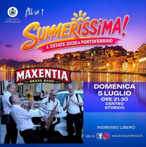 Domani sera a Portoferraio la Maxentia Brass Band