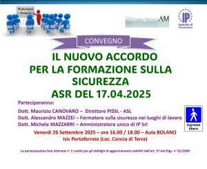 Convegno sulla sicurezza nei luoghi di lavoro: aggiornamenti normativi e vigilanza ASL