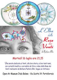 L’artista Barbara Blin e l'Elba delle rose dei venti
