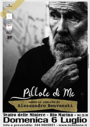 Alessandro Benvenuti si esibisce al teatro delle Miniere di Rio