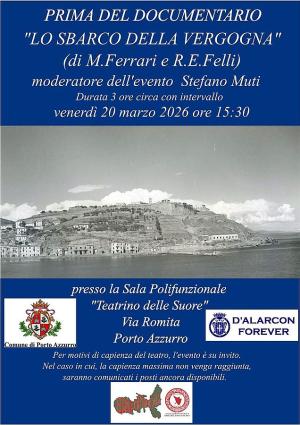A Porto Azzurro la proiezione del documentario "Lo sbarco della vergogna"