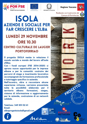 Progetto I.SO.LA. - incontro ASL, Terzo Settore e aziende locali per costruire nuove opportunità per l’Elba