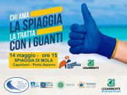 Operazione spiagge pulite a Mola, appuntamento domenica 14 maggio