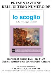 Un appuntamento nuovo con la rivista LO SCOGLIO al "Teatrino delle Suore" di Porto Azzurrro