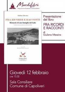 “Fra ricordi e racconti” - A Capoliveri la presentazione del libro di Giuliano Messina