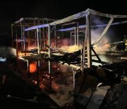 Devastata dalle fiamme l'abitazione di Acquarilli, VVFF impegnati per completare la bonifica