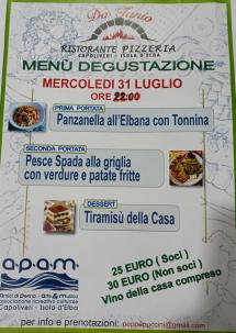 Una serata dedicata al buon cibo, alla poesia e alla musica con l'Associazione culturale APAM