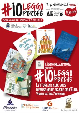 #IOLEGGOPERCHÉ: il 7 novembre letture ad alta voce nelle scuole dell’isola grazie al Patto per la Lettura Elba