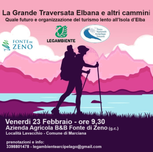 E’ necessario prenotare per partecipare al Work Shop la Grande Traversata Elbana e altri cammini