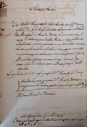 Portoferraio 1726. Condanna per omicidio (Parte 2)