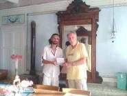 Il poeta Paolo Gambi dona un'opera all’Accademia del Bello