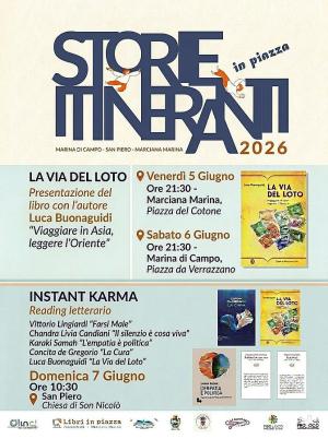Storie Itineranti torna in piazza: un weekend di libri, voci e reading tra Marciana Marina, Marina di Campo e San Piero