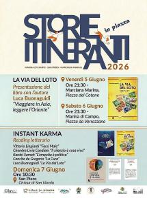 Storie Itineranti torna in piazza: un weekend di libri, voci e reading tra Marciana Marina, Marina di Campo e San Piero