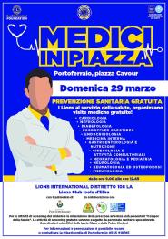 Il 29 marzo "Medici in Piazza" a Portoferraio