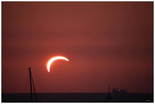 Eclissi di Sole, lo spettacolo visto dall’Elba