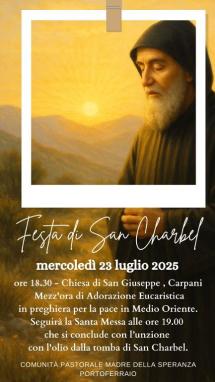 Gli impegni settimanali con la Comunità pastorale di Portoferraio