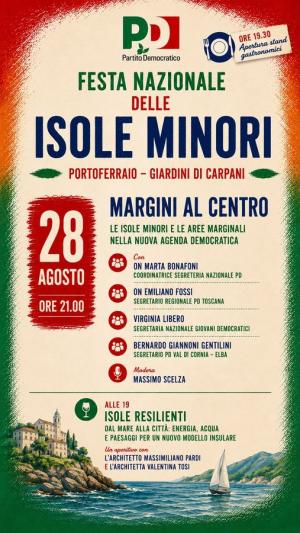 Festa Nazionale delle Isole Minori del Partito Democratico, il programma della seconda serata