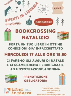 Bookcrossing natalizio alla libreria Libri in piazza