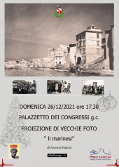 Il 26 dicembre la proiezione del film fotografico “Li marinesi”