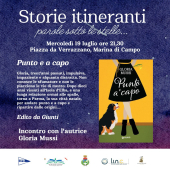 Stasera a Campo la presentazione di "Punto e a capo" con l'autrice Gloria Mussi