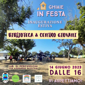 Tornano alle Ghiaie gli incontri estivi con la Biblioteca Comunale foresiana e il Centro Giovani