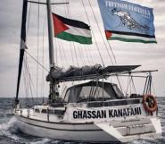 Il Circolo Laudato si' Elba saluta la barca della Freedom Flotilla Italia che fa tappa a Portoferraio