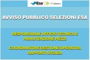 Avviso di selezione ESA Spa: candidature aperte fino al 30 settembre