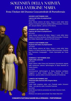 Gli incontri in programma per la settimana con la Comunità Pastorale di Portoferraio