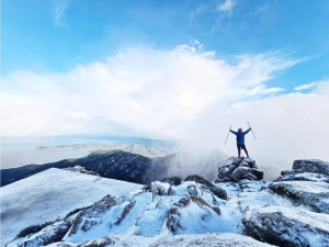 Bufera nevosa sul Monte Capanne (foto e video)