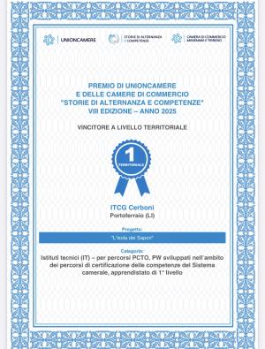L’ITCG Cerboni vince il 1° Premio “Storie di Alternanza e Competenze”