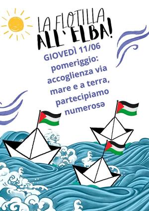 La barca Ghassan Kanafani della Freedom Flotilla Italia attracca a Portoferraio per il progetto 100 Porti 100 Città