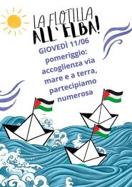 La barca Ghassan Kanafani della Freedom Flotilla Italia attracca a Portoferraio per il progetto 100 Porti 100 Città