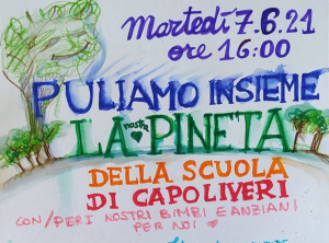 Le mamme di Capoliveri e Legambiente insieme per la pulizia della pineta vicino alle scuole