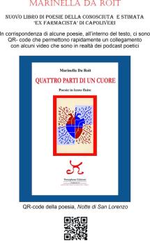 In libreria in nuovo libro di poesie di Marinella Da Roit