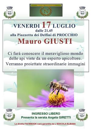 A Procchio incontro con Mauro Giusti per parlare del meraviglioso mondo delle api