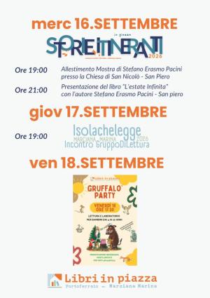 Una settimana tra libri e letture: tre appuntamenti all’Elba