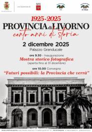 A Palazzo Granducale un convegno e una mostra per celebrare cento anni di storia della Provincia di Livorno