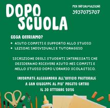 Iniziative parrocchiali a Portoferraio, tra queste il dopo-scuola