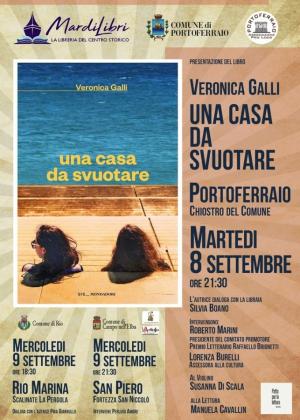 Mini tour elbano per Veronica Galli che presenta il suo libro d'esordio "Una casa da svuotare"