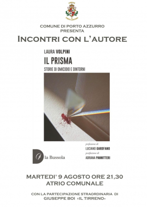 A Porto Azzurro Laura Volpini presenta il suo ultimo libro &quot;IL PRISMA. Storie di omicidio e dintorni&quot;