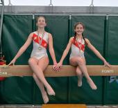 Ottimi risultati di Martina Maze e Mia Giacomelli nella gara ginnastica artistica a Livorno