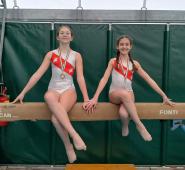 Ottimi risultati di Martina Maze e Mia Giacomelli nella gara ginnastica artistica a Livorno