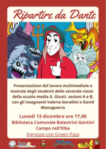 “Ripartire da Dante”, il progetto degli studenti delle scuole medie di Campo