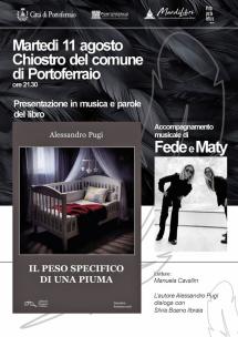 Nel Chiostro del Comune di Portoferraio la presentazione di “Il peso specifico di una piuma”